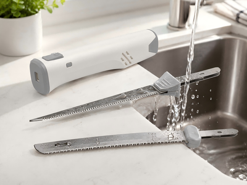 N5 easy clean electric carving knife with one-touch blade release