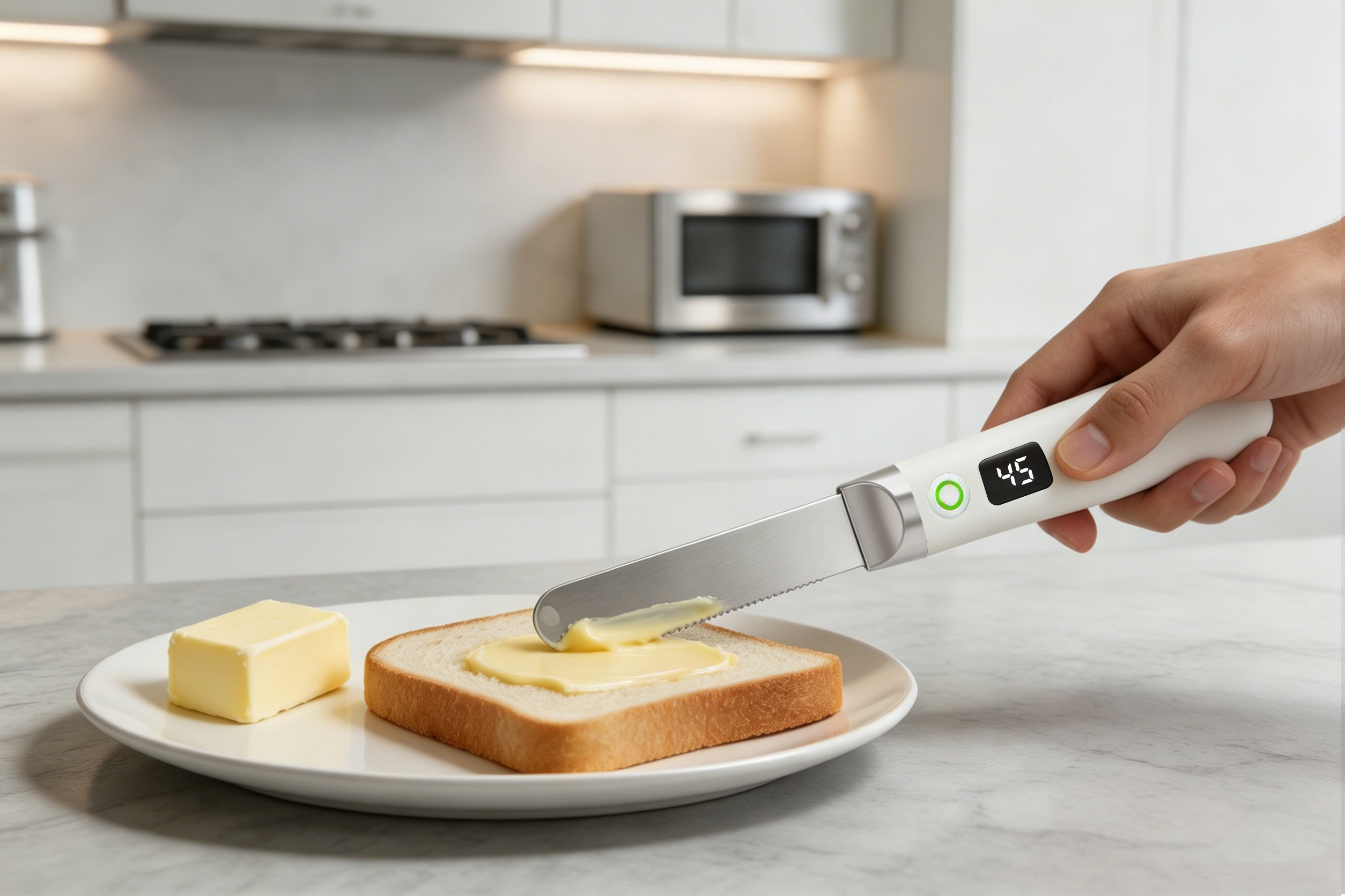 N3 electric heated butter knife